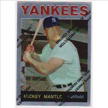 Mickey Mantle 1964 Topps #50 Commemorative Card - 1996 Topps Finest #14 of 19 Insert Card