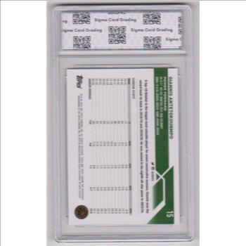 Graded Sigma Mint 8.5  - Giannis Antetokounmpo 2023-24 Topps Chrome #15 Card