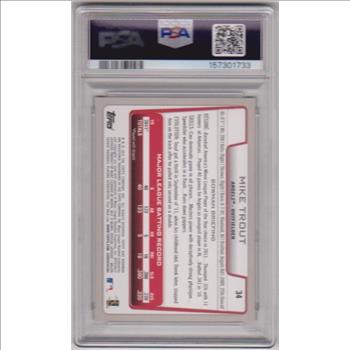 Graded PSA Mint 9 - Mike Trout 2012 Bowman #34 Card
