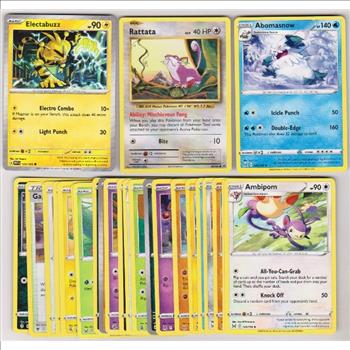 25 Different Pokemon Trading Cards w/ Electabuzz + More
