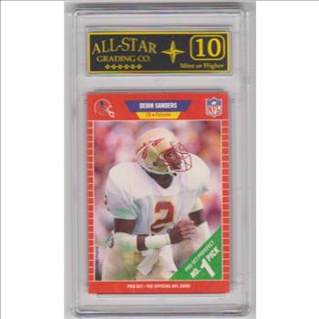 Rookie Graded 10 - Deion Sanders 1989 Pro Set #486 Card
