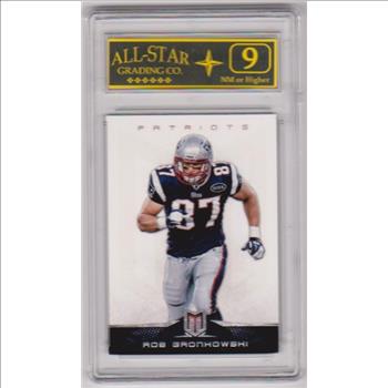 Graded 9 - Rob Gronkowski 2012 Panini Momentum #6 Card