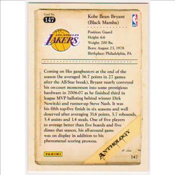 Kobe Bryant 2012 Panini Anthology #147 Card