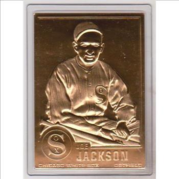 22 kt Gold - Shoeless Joe Jackson 1996 Danbury Mint Gold Card