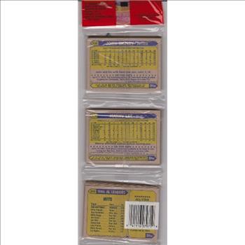 1987 Topps Baseball 49 Card Rack Pack w/ Don Mattingly On Back