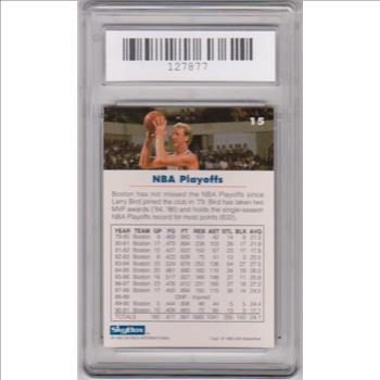 Graded Mint 9 - Larry Bird 1992 Skybox USA #15 Card