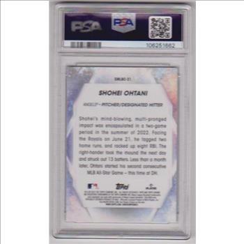 Graded PSA Gem Mint 10 - Shohei Ohtani 2023 Topps Chrome Stars Of MLB #SMLBC-21 Card