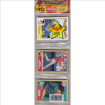 1987 Topps Baseball 49 Card Rack Pack w/ Kirby Puckett On Back
