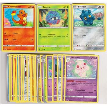 25 Different Pokemon Trading Cards w/ Charmander + More