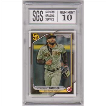 Graded Gem Mint 10 - Fernando Tatis Jr. 2024 Bowman #35 Card