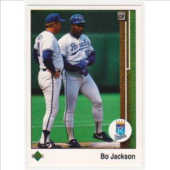 Error - 1989 Upper Deck Bo Jackson Double Back Error