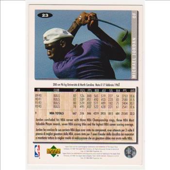 ITALIAN VERSION - Michael Jordan 1994-95 Collector's Choice #23 Card