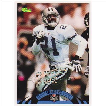 Only 499 Exist - Deion Sanders 1996 Classic NFL Experience Printers Proof #80 Insert Card