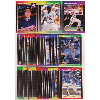 150 Assorted 1989 Donruss Baseball Cards w/ Stars - John Smoltz Rookie + More