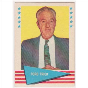 1961 Fleer Ford Frick #29 Card - HOF'er