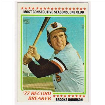 1978 Topps Brooks Robinson #4 Card - HOF'er
