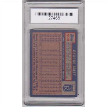 Graded NM 7 - George Brett 1984 Topps #500 Card