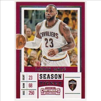 Lebron James 2017 Panini Contenders Draft Picks #36 Card