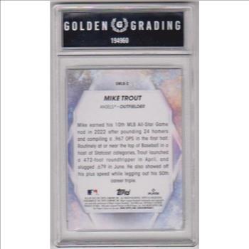 Graded GG Mint 9 - Mike Trout 2023 Topps Stars Of MLB #SMLB-2 Insert Card