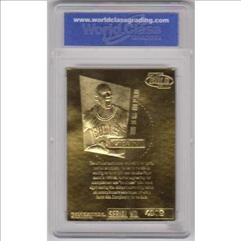 Graded Gem Mint 10 - Michael Jordan 1996-97 Fleer Ultra Court Masters 23 Kt Gold Card