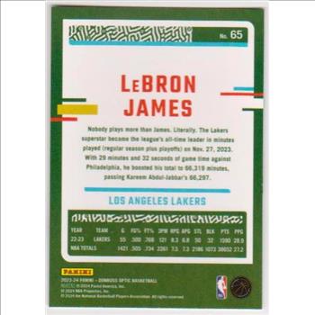 Lebron James 2023-24 Donruss Optic #2 Card