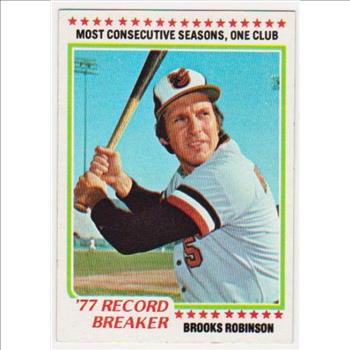 1978 Topps Brooks Robinson #4 Card - HOF'er