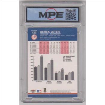 Graded MPE Mint+ 9.5 - Derek Jeter 2002 Fleer Platinum #122 Card