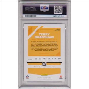 Graded PSA Gem Mint 10 - Terry Bradshaw 2019 Donruss #218 Card