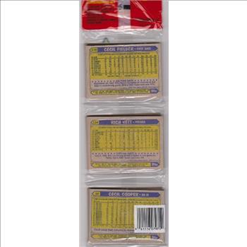 1987 Topps Baseball 49 Card Rack Pack w/ Mike Schmidt On Front