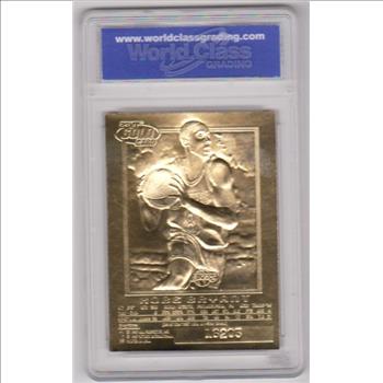 Rookie Graded Gem Mint 10 - Kobe Bryant 1996-97 Skybox EX-2000 Feel The Game 23 Kt Gold Card