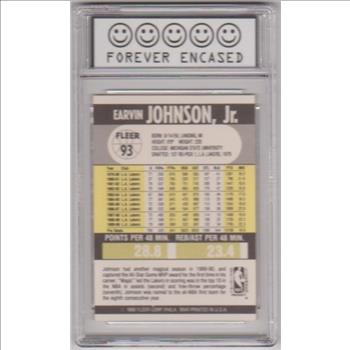 Labeled Gem Mint 10 - Magic Johnson 1990-91 Fleer #93 Card