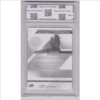 Graded Sigma Gem Mint 10 - Michael Jordan 2022 Upper Deck Goodwin Champions #1 Card