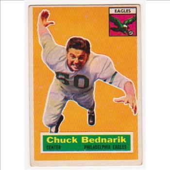 1956 Topps Chuck Bednarik #28 Card - HOF'er