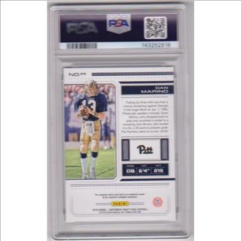Graded PSA Gem Mint 10 - Dan Marino 2018 Panini Contenders Draft Picks #26 Card
