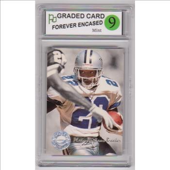 Labeled Mint 9 - Emmitt Smith 1991 Pro Set Platinum Game Breaker #PC9 Insert Card
