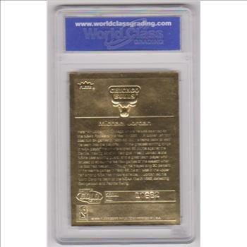 Graded Gem Mint 10 - Michael Jordan 1998 Fleer '86 Rookie Sticker 23 Kt Gold Card