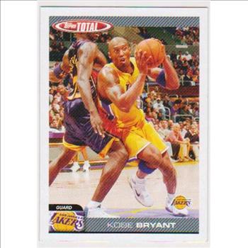Kobe Bryant 2004-05 Topps Total Team Checklist #TTC13 Card