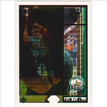 Error - Gary Sheffield 1989 Upper Deck Rookie w/ James/Gallego Triple Print Back - Rare Misprint