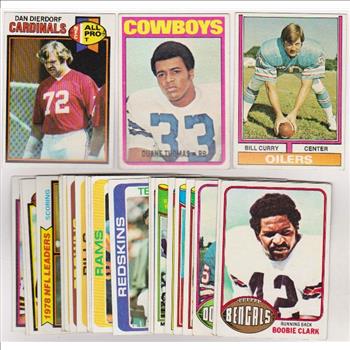 24 Different 1970's Topps Football Cards (1972-1979) w/ Dan Dierdorf + More