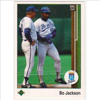 Error - 1989 Upper Deck Bo Jackson Double Back Error