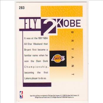  Kobe Bryant 2000 Upper Deck Victory #283 Card