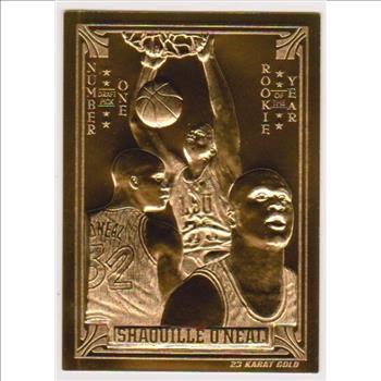  23 kt Gold - Shaquille O'Neal 1994 Classic Gold Card (1/24,900)