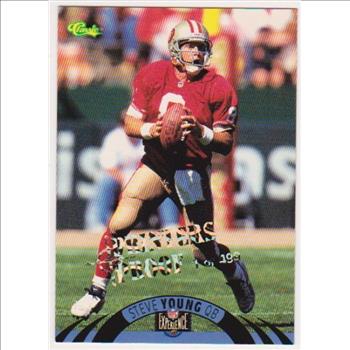 Only 499 Exist - Steve Young 1996 Classic NFL Experience Printers Proof #25 Insert Card