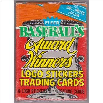 Sealed - 1987 Fleer Baseball Award Winners 44 Card Factory Set
