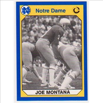 Joe Montana 1990 Notre Dame #170 Collegiate Collection Card