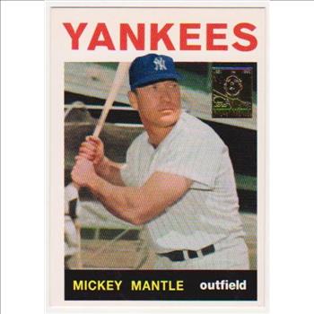 Mickey Mantle 1964 Topps #50 Commemorative Card - 1996 Topps #14 of 19 Insert Card