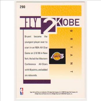  Kobe Bryant 2000 Upper Deck Victory #290 Card