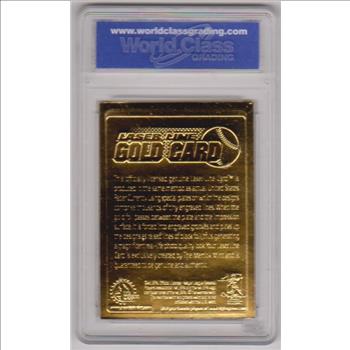 Graded Gem Mint 10 - Albert Pujols 2003 Merrick Mint Laser Line 23 Kt Gold Foil Card