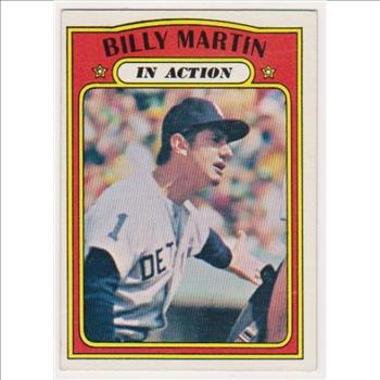 1972 Topps Billy Martin #34 Card