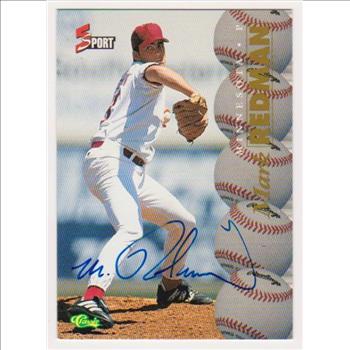 Signed Rookie - Mark Redman 1995 Classic 5-Sport Certified Autographed Insert Card